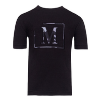 MDB Brand Kid's Classic M Embroidered Logo Camouflage Pattern Tee - Black w/ Neutral Color
