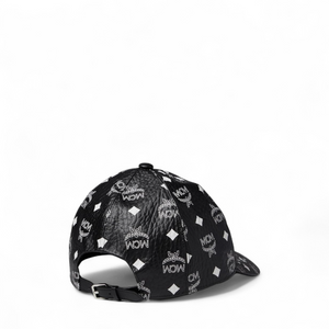 MCM Classic Leather Cap in Bandana Visetos Monogram Print