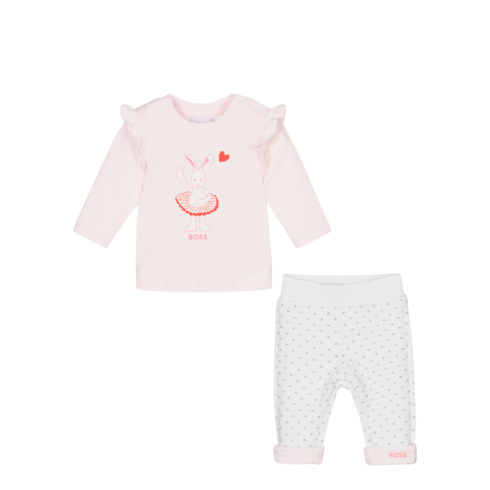 Hugo Boss Kids Toddler's Long Sleeve T-Shirt and Pants Set