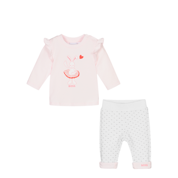 Hugo Boss Kids Toddler's Long Sleeve T-Shirt and Pants Set
