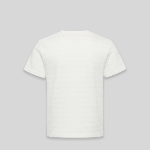 Balmain Kids Text Logo Textured T-shirt