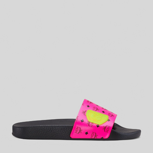 MCM Women's Slides in Neon Visetos