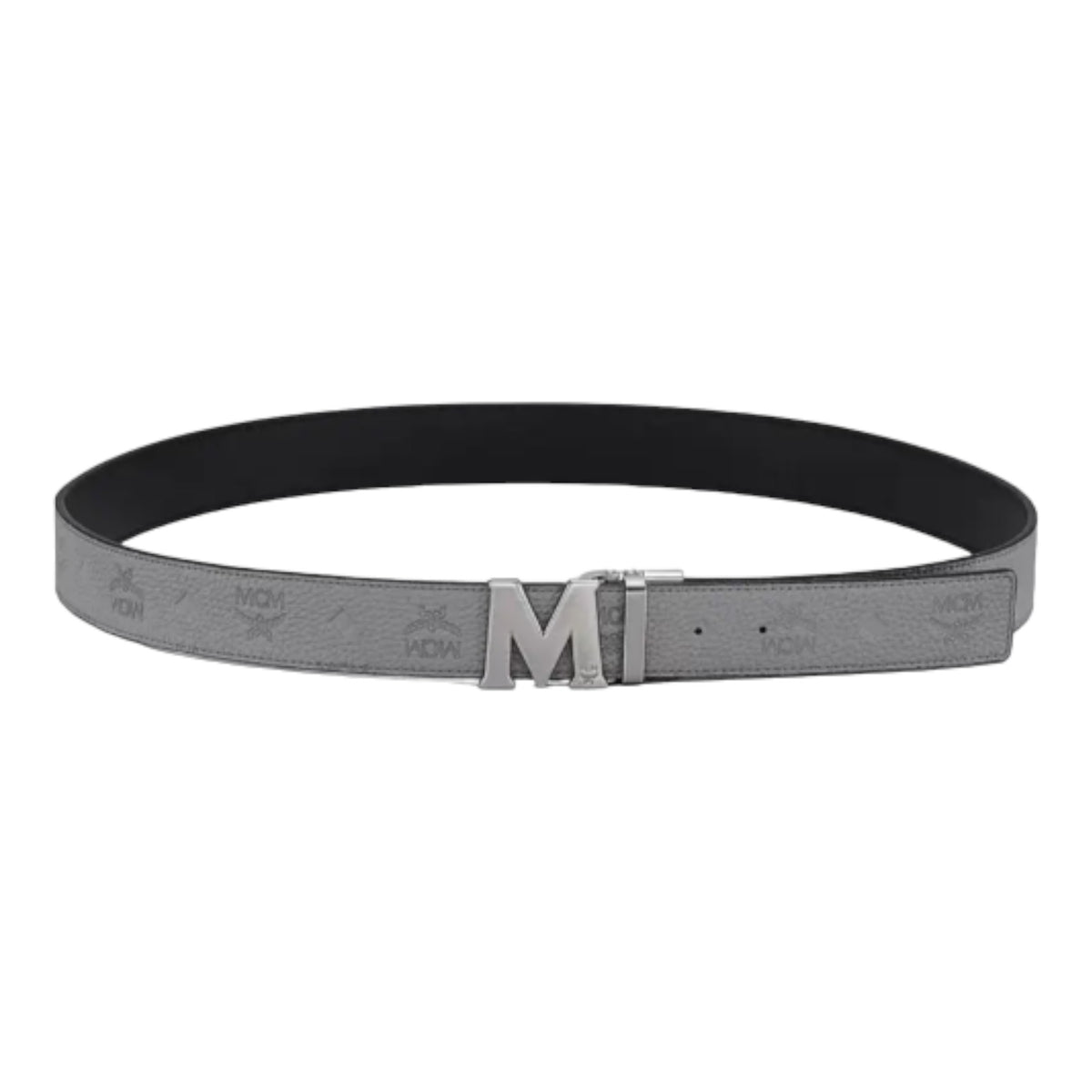 MCM Claus M Reversible Belt 1.75" in Embossed Monogram Leather