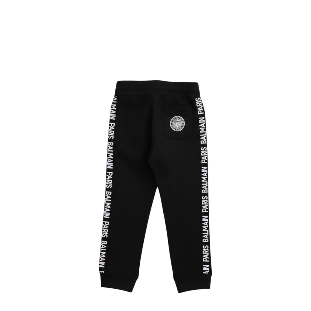 Balmain Kids Side Logo Tape Sweatpants
