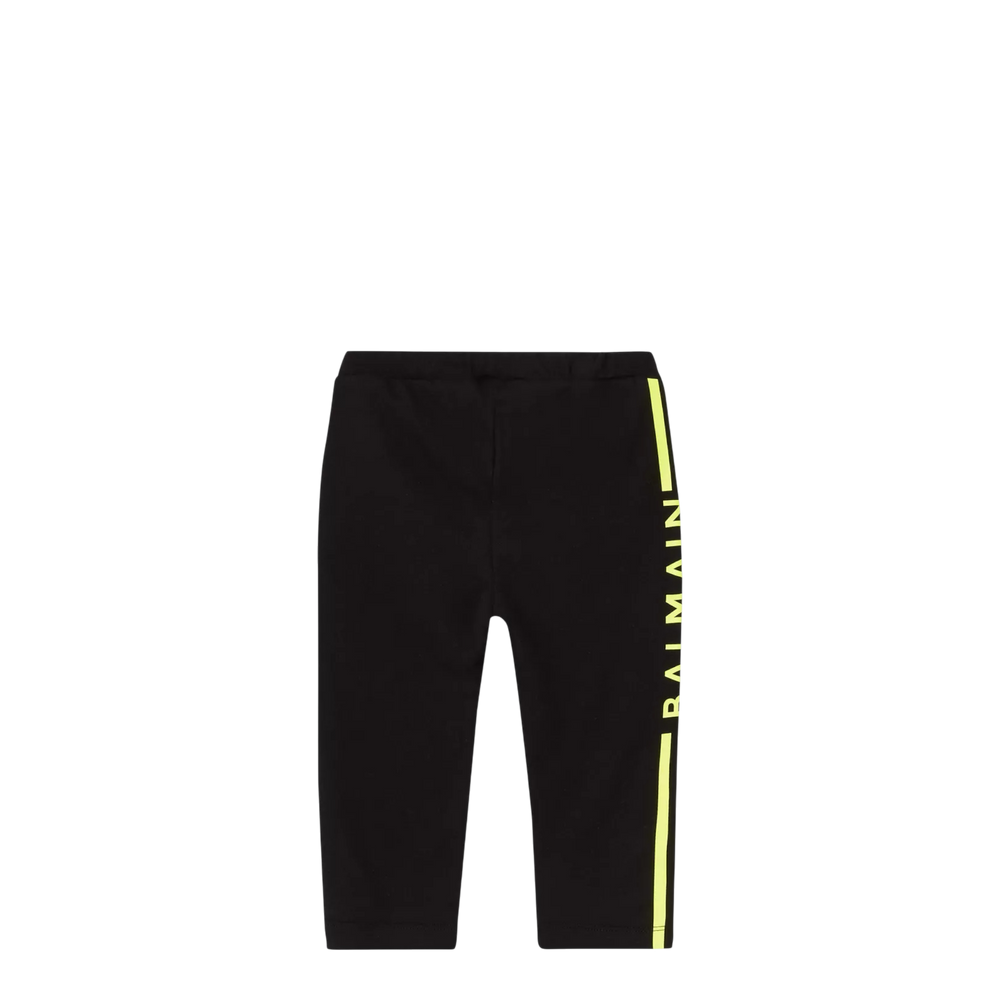 Balmain Kids Toddler's Side Stripe Logo Leggings