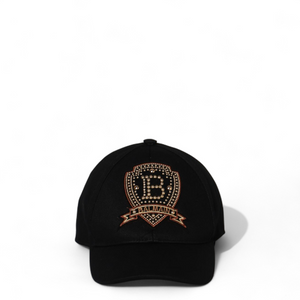 Balmain Kids Embellished Emblem Logo Baseball Cap