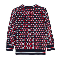 Balmain Kids Monogram Jacquard Jumper Sweater