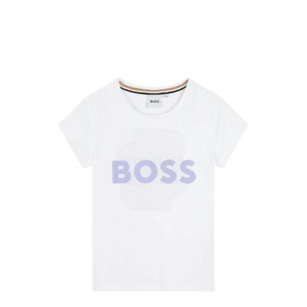 Hugo Boss Kids Flocked Logo T-Shirt