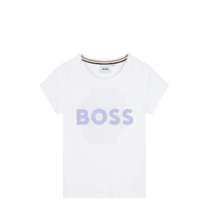 Hugo Boss Kids Flocked Logo T-Shirt