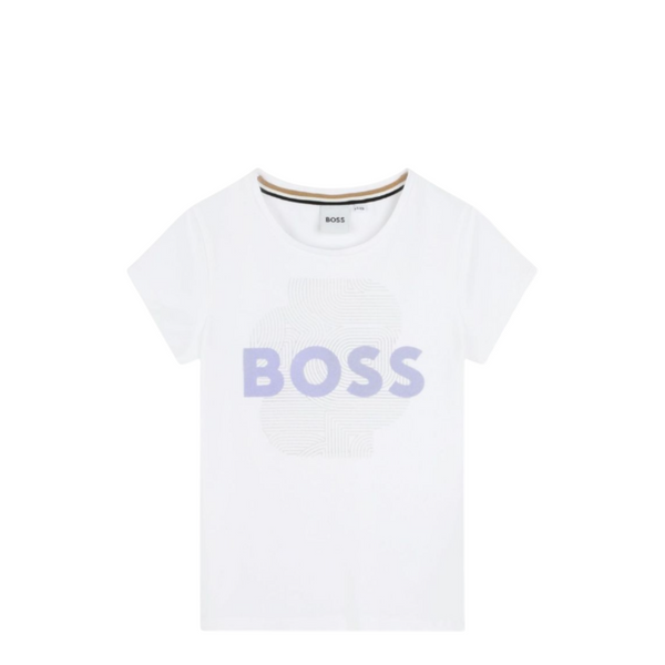 Hugo Boss Kids Flocked Logo T-Shirt