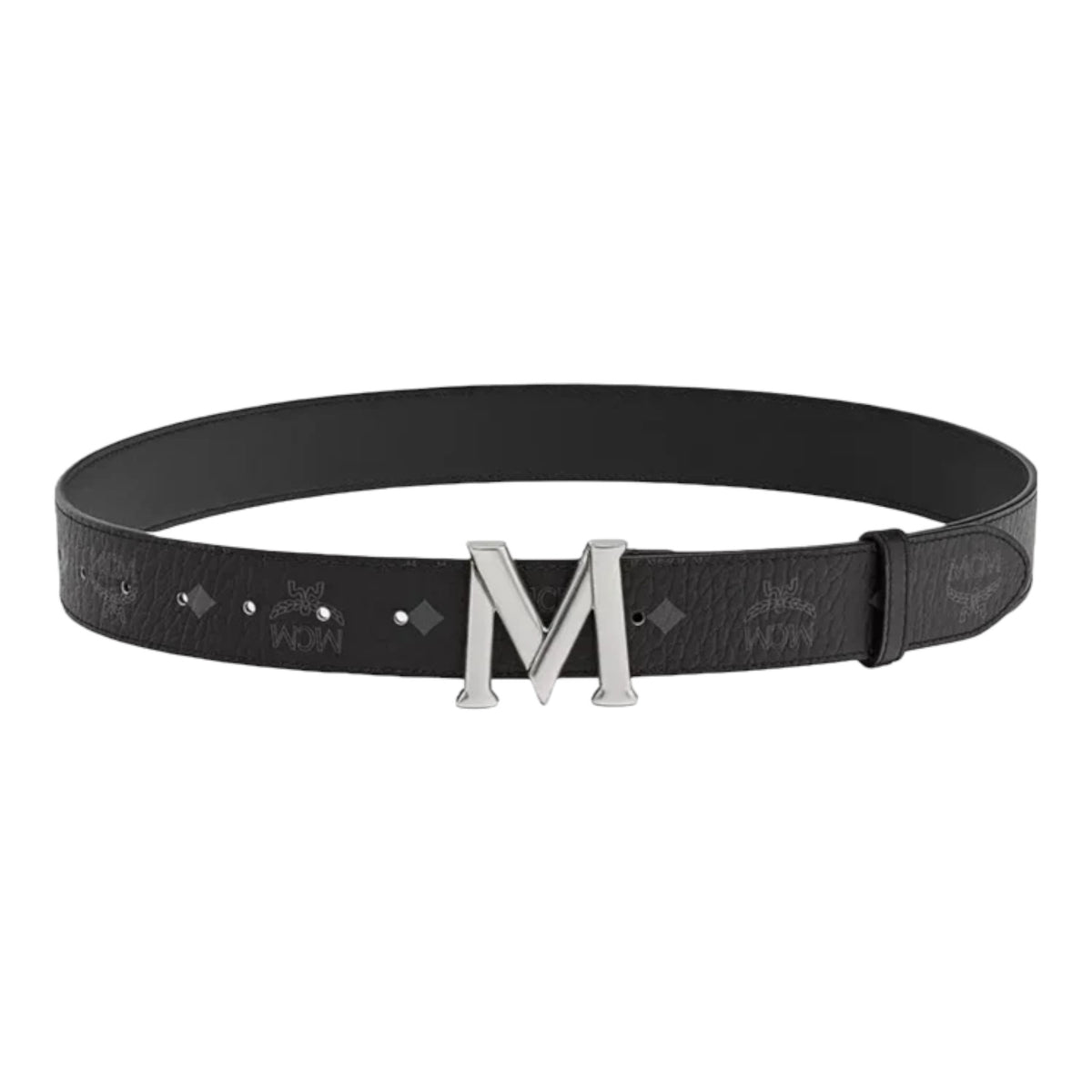 MCM Claus M Belt 1.5" in Visetos Black