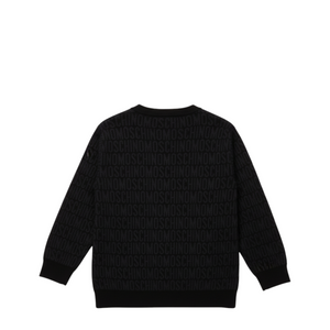 Moschino Kids Jacquard Monogram Crewneck Sweatshirt