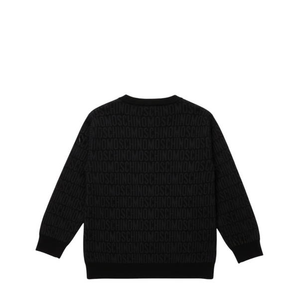 Moschino Kids Jacquard Monogram Crewneck Sweatshirt