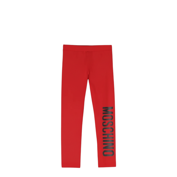 Moschino Kids Stretch Cotton Logo Leggings
