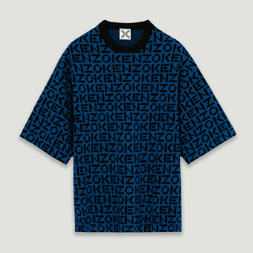 Kenzo Men's Sport Oversize Monogram Short Sleeve Jumper Sweater