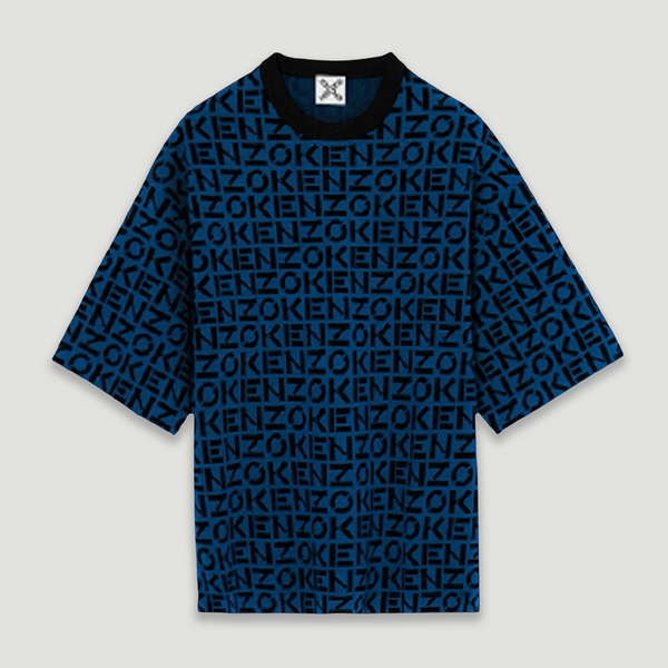 Kenzo Men's Sport Oversize Monogram Short Sleeve Jumper Sweater