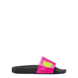 MCM Women's Slides in Neon Visetos