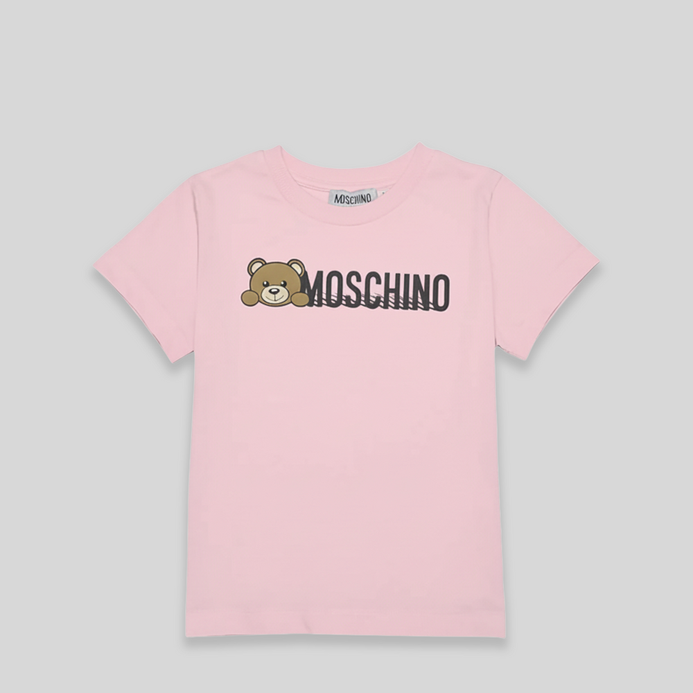 Moschino Kids Teddy Bear Logo T-Shirt