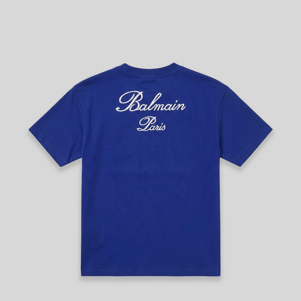 Balmain Kids Dragon Print Logo T-Shirt