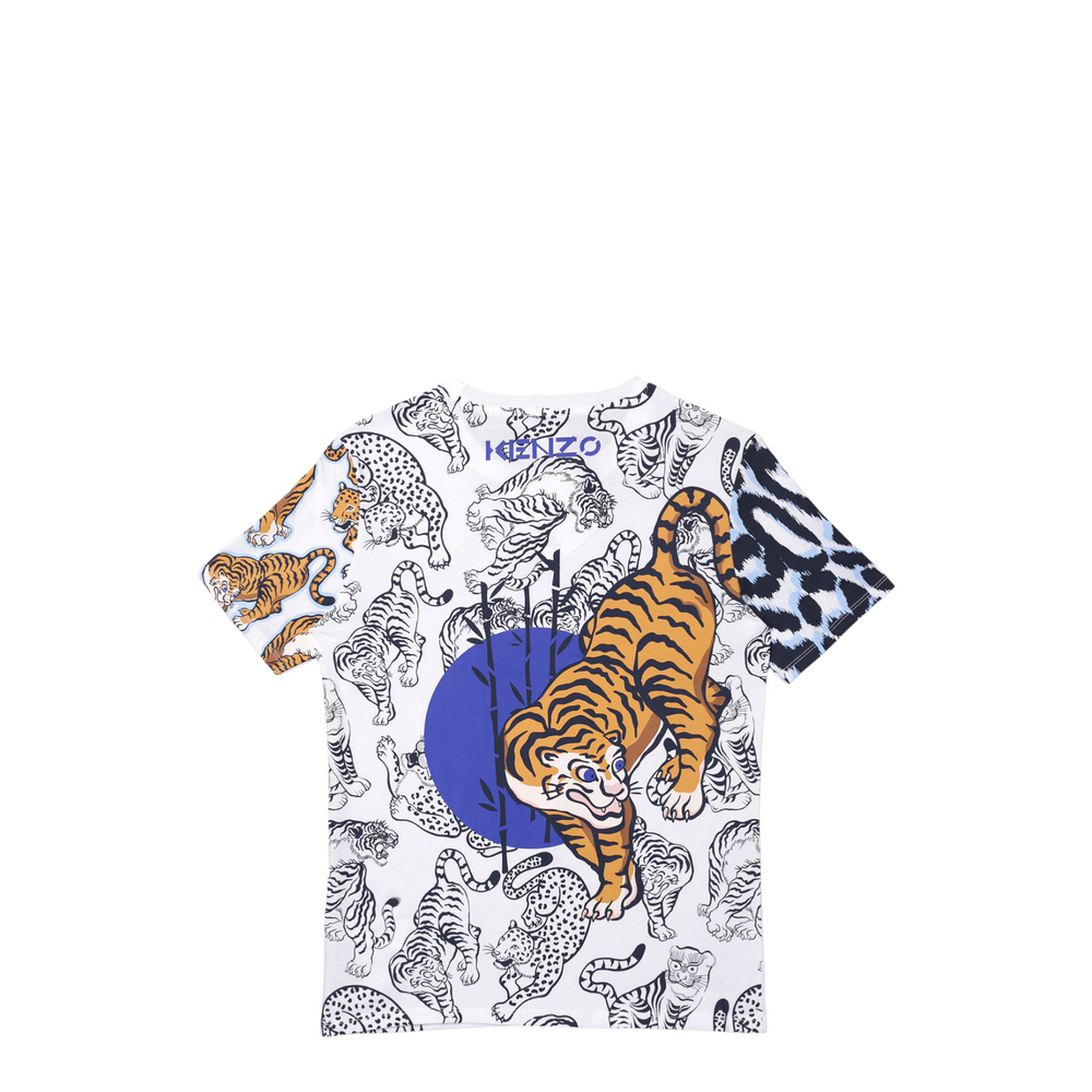 Kenzo Kids All Over Tiger Print T-Shirt