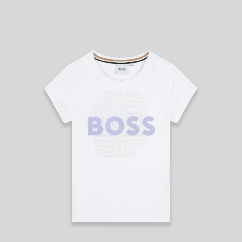 Hugo Boss Kids Flocked Logo T-Shirt