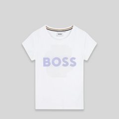 Hugo Boss Kids Flocked Logo T-Shirt