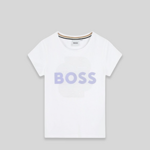 Hugo Boss Kids Flocked Logo T-Shirt