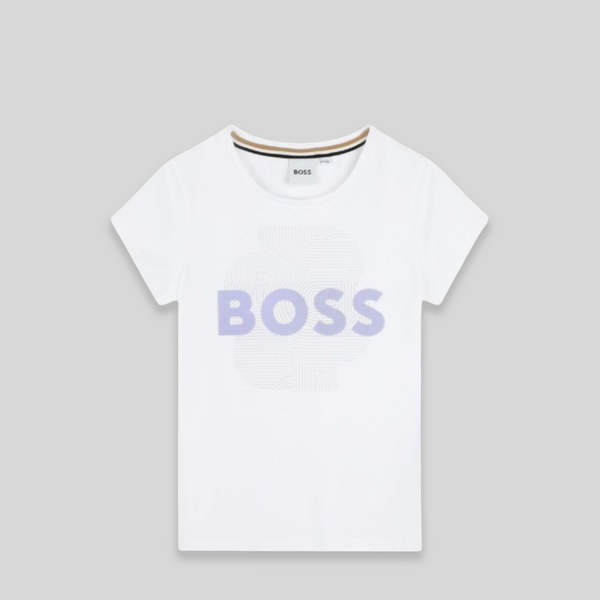 Hugo Boss Kids Flocked Logo T-Shirt