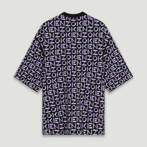 Kenzo Men's Oversize Monogram Short-Sleeve Jumper Shirt