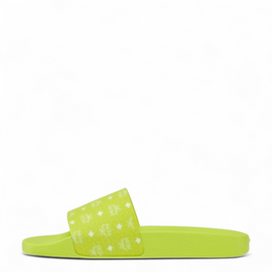 MCM Men's Monogram Print Rubber Slides
