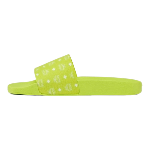 MCM Men's Monogram Print Rubber Slides