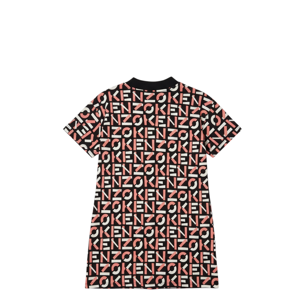 Kenzo Kids Stretch Monogram Print Dress