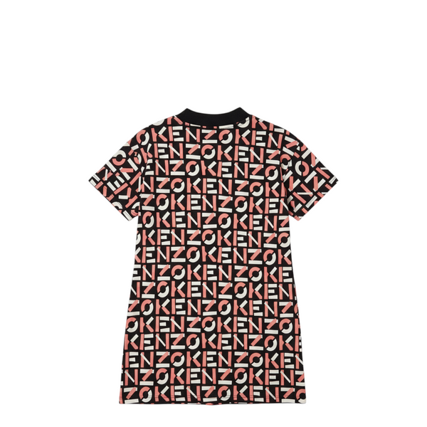 Kenzo Kids Stretch Monogram Print Dress