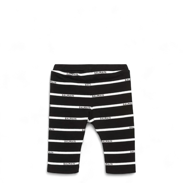 Balmain Kid's Logo Stripe Leggings