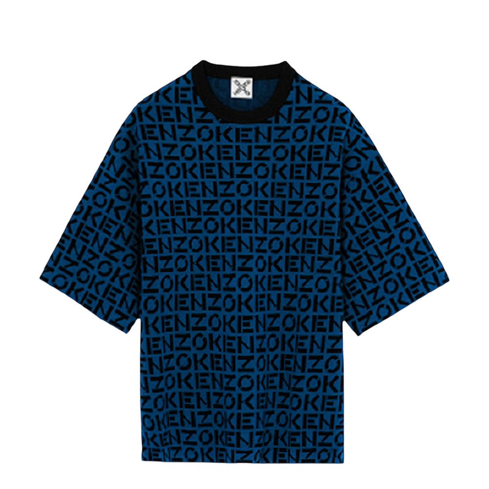 Kenzo Men's Sport Oversize Monogram Short Sleeve Jumper Sweater