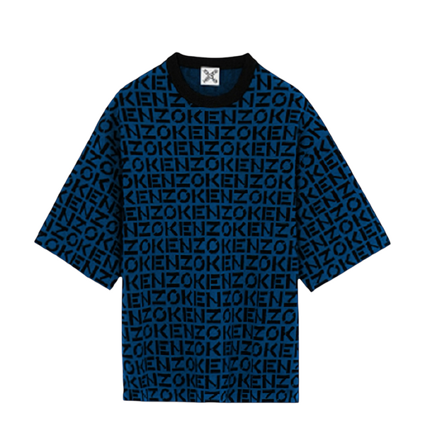 Kenzo Men's Sport Oversize Monogram Short Sleeve Jumper Sweater