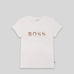 Hugo Boss Kids Girl's Sequin Logo T-Shirt