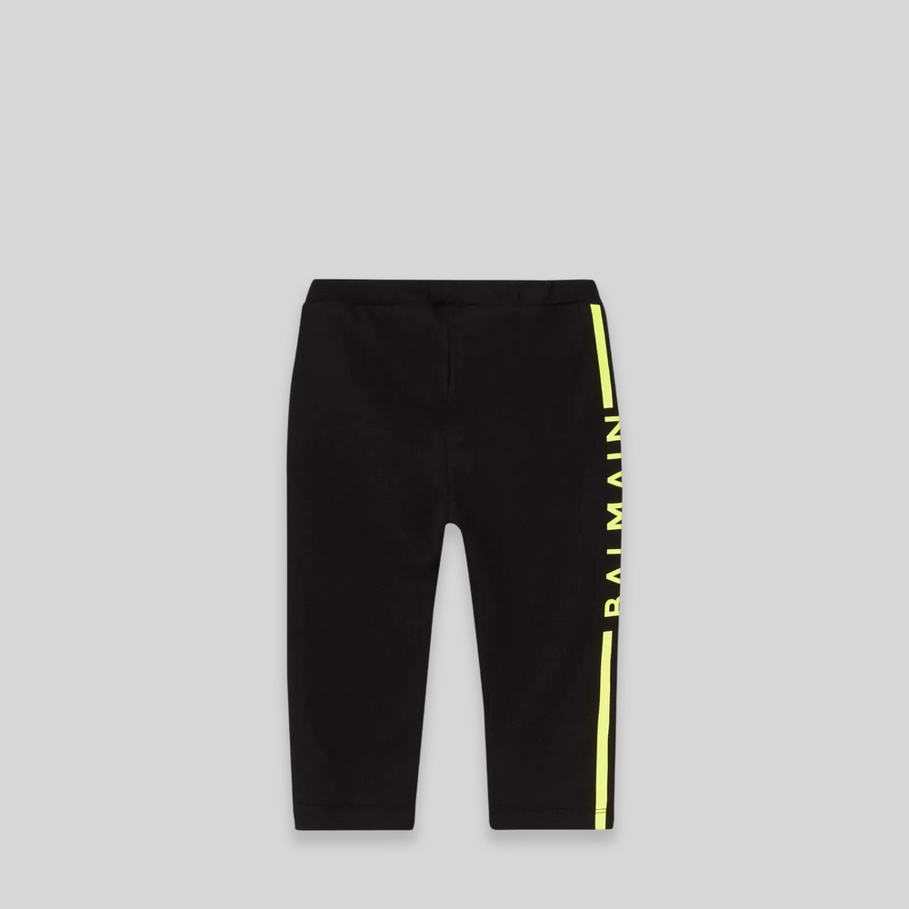Balmain Kids Toddler's Side Stripe Logo Leggings