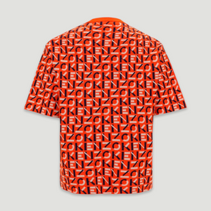 Kenzo Men's Monogram Oversized Short Sleeve Knit Sweater