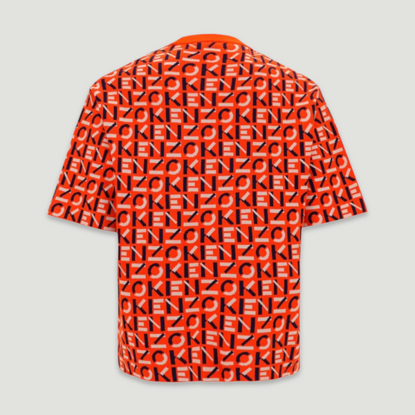 Kenzo Men's Monogram Oversized Short Sleeve Knit Sweater