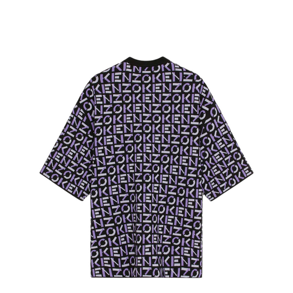 Kenzo Men's Oversize Monogram Short-Sleeve Jumper Shirt