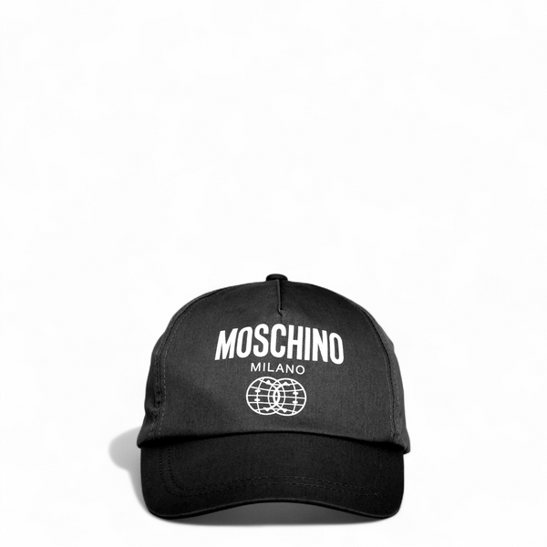 Moschino Kids Double Smiley Milano Logo Adjustable Cap