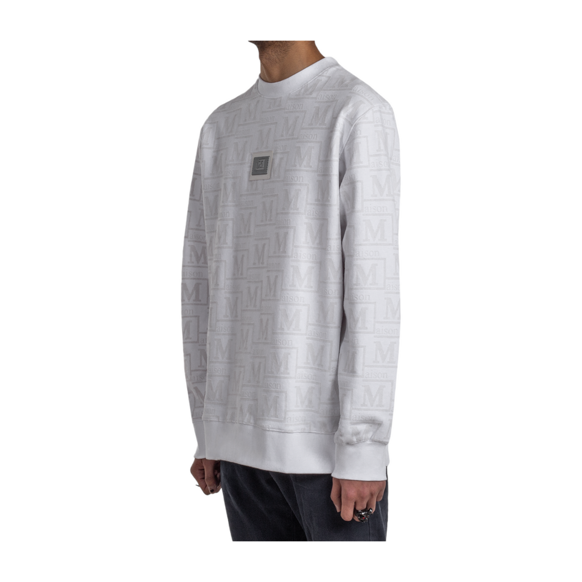 MDB Couture Men's Monogram Crewneck Sweatshirt