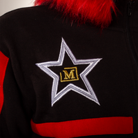 MDB Couture Men's M-Star Fur Hooded Fleece Sweatsuit - Black