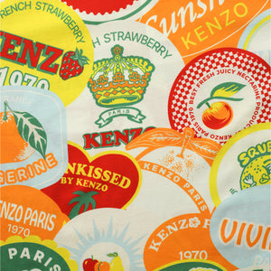 Kenzo Kids All-Over Print Fruit Sticker Logo T-Shirt