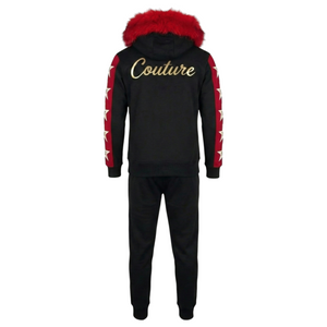 MDB Couture Men's M-Star Fur Hooded Sweatsuit