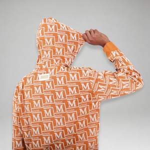 MDB Couture Men's Monogram Woven Hoodie Sweatshirt
