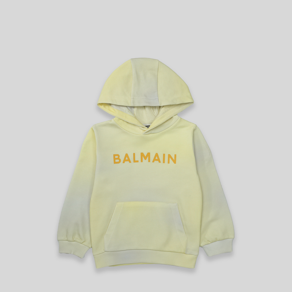 Balmain Kids Ombre Logo Hoodie
