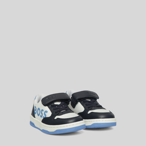 Hugo Boss Kids Side Logo Strap Sneakers