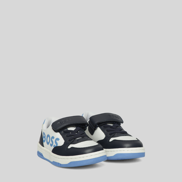 Hugo Boss Kids Side Logo Strap Sneakers